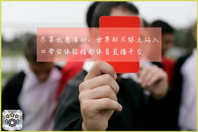 尽享优惠活动，世界杯买球主站入口带你体验精彩体育直播平台